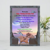 Custom Gay Sci Fi Commitment Zeremonie Einladungen (Stehend Vorderseite)