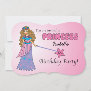 CUSTOM Geburtstagseinladung Rosa Prinzessin Einladung