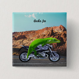 Custom Gecko Rider on Motorrad Wüste Highway Button