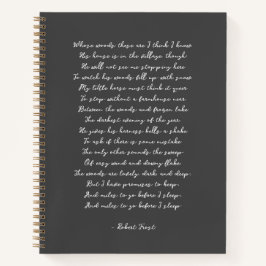 Custom Gedicht Song Lyric Zitat Notizblock