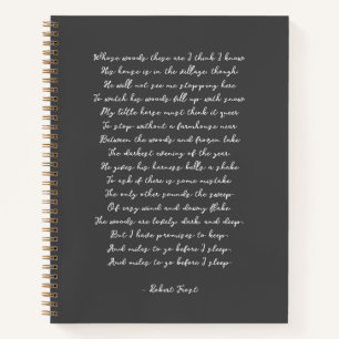 Custom Gedicht Song Lyric Zitat Notizblock