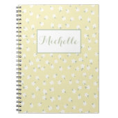 Custom gelbes Blumenheft Notizblock (Vorderseite)