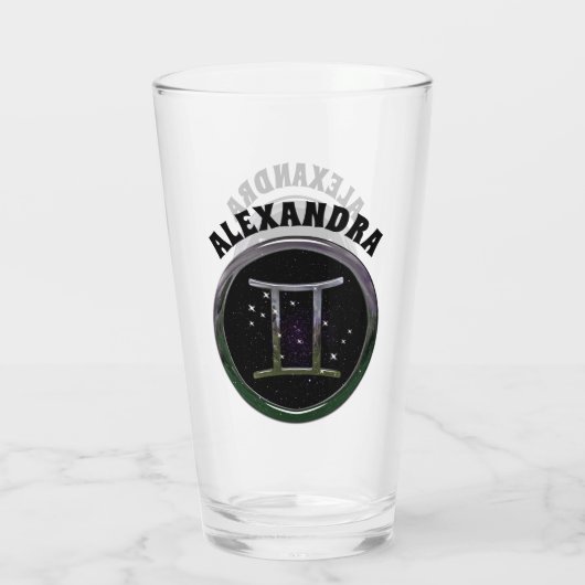 Custom Gemini Glas (Rückseite)