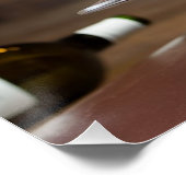 Custom Gentleman Dog Portrait - Wine Lover Pet Art Poster (Ecke)