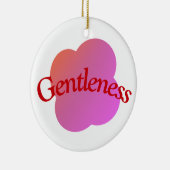 Custom Gentleness Ornament |Typography Pink Flower (Rechts)