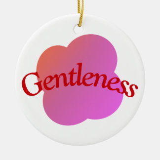Custom Gentleness Ornament |Typography Pink Flower