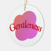 Custom Gentleness Ornament |Typography Pink Flower (Links)