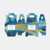 Custom Geode Agate Gemstone Blue und Gold Geschenkschachtel (Ungefaltet)