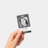 Custom Geometry Reporter Fotograf BW Press ID Ausweis (Handheld)