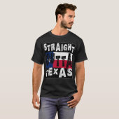 CUSTOM Geradeaus Texas Meme T-Shirt (Vorne ganz)