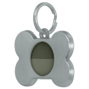Custom Gerahmt Pet Tag - Zwei-Tonen-Moos-Grün Tiermarke