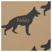 Custom German Shepherd Dog Fabric Stoff (Nahaufnahme)