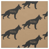 Custom German Shepherd Dog Fabric Stoff (Muster)