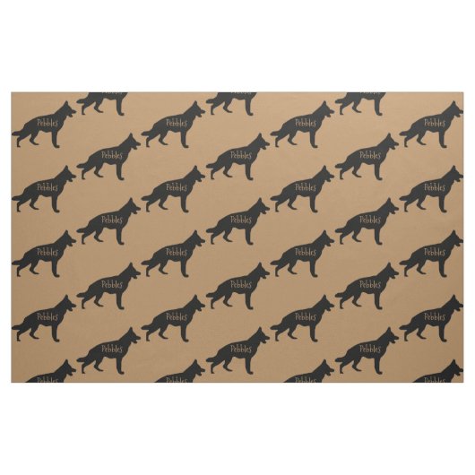Custom German Shepherd Dog Fabric Stoff (Fat Quarter (45,7 x 55,9 cm))