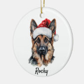 Custom German Shepherd Dog Keramik Ornament (Links)