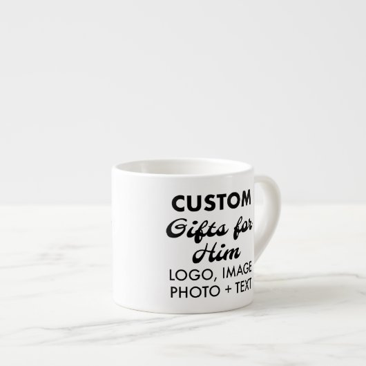 Custom Geschenke für Ihm Espresso Cup 6oz. Espressotasse (Vorderseite Rechts)