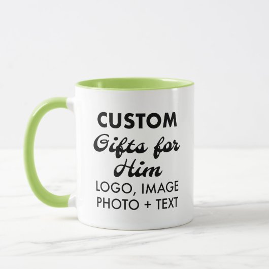 Custom Geschenke für Ihm Lime Green Combo Tasse 11 (Links)