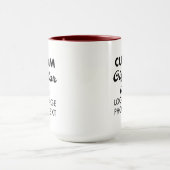 Custom Geschenke für Ihm Maroon Red Combo Tasse 15 (Zentrum)