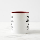 Custom Geschenke für Ihm Maroon Zwei-Tone Tasse 11 (Mittel)