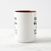 Custom Geschenke für Ihm Maroon Zwei-Tone-Tasse 15 Zweifarbige Tasse (Mittel)