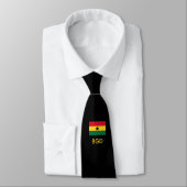 Custom GHANAIAN FLAG Monogram Neck Tie Krawatte (Gebunden)