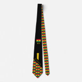 Custom GHANAIAN FLAG Monogram Neck Tie Krawatte (Vorderseite)