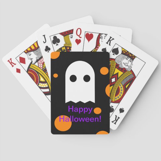 Custom Ghost Halloween Playing Cards for Kids Spielkarten (Rückseite)