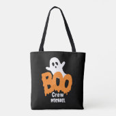 Custom Ghost Trick-oder-Leckerei Boo Crew Hallowee Tasche (Rückseite)