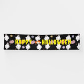 Custom Ghosts Pumpkin Banner Halloween Dekoration (Horizontal)