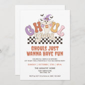 Custom Ghoul Gang Halloween-Party Bach Party Group Einladung (Vorne/Hinten)