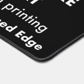 Custom Giant 31.5" Desk Mat Protector Pad - Black Schreibtischunterlage (Ecke)