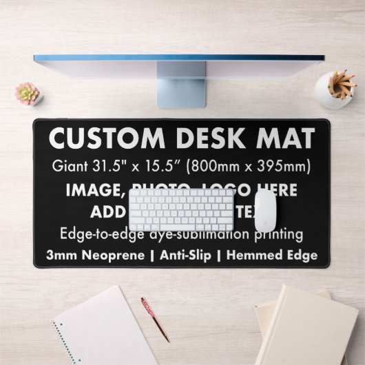 Custom Giant 31.5" Schreibtisch matte Protector Pa Schreibtischunterlage (Büro 1)