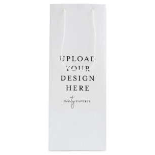 Custom Gift Bag, 4,75" x 13" Geschenktüte Für Weinflaschen