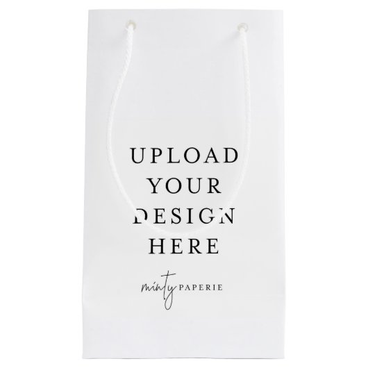 Custom Gift Bag, 5" x 8,5" Kleine Geschenktüte (Vorderseite)