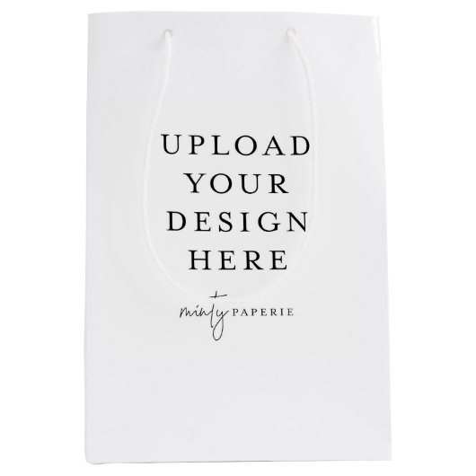 Custom Gift Bag, 7" x 10" Mittlere Geschenktüte (Vorderseite)