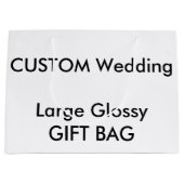 Custom Gift Bag GLOSSY LARGE 12.5" x 9" Große Geschenktüte (Vorderseite)