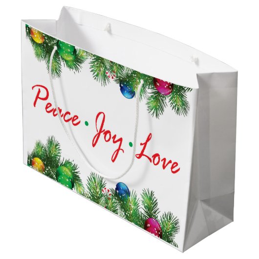 Custom Gift Bag - Groß, Glossar Große Geschenktüte (Rückseite Schrägansicht)