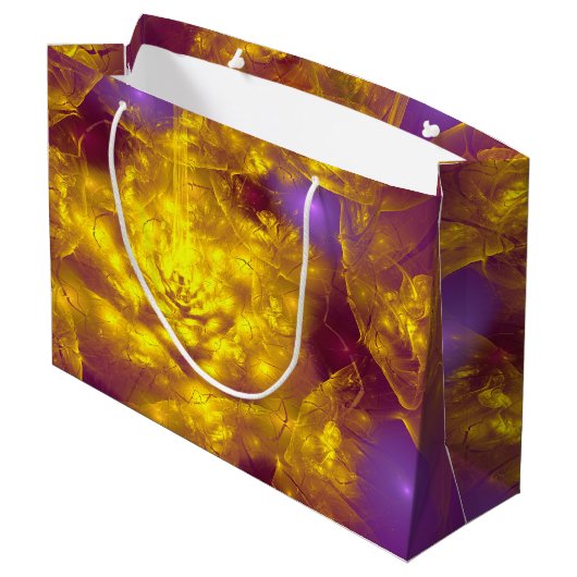 Custom Gift Bag - Groß, Glossar Große Geschenktüte (Rückseite Schrägansicht)