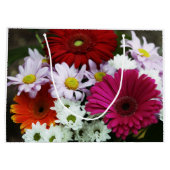 Custom Gift Bag - Große, glänzende Sommer-Blume Große Geschenktüte (Rückseite)