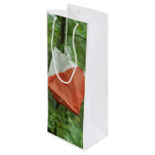 Custom Gift Bag - Wine - Orientierungsflagge Geschenktüte Für Weinflaschen (Rückseite Schrägansicht)