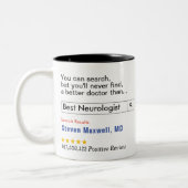 Custom Gift Best Neurologist Zweifarbige Tasse (Links)