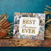 Custom Gift Best PawPaw Ever Family Photo Collage Fotoplatte (Seite)