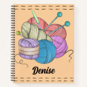  Custom Gift for Knitters, Knitting, Crochet Lover Notizblock (Vorderseite)