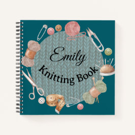 Custom Gift for Knitters, Knitting & Crochet Lover Notizblock