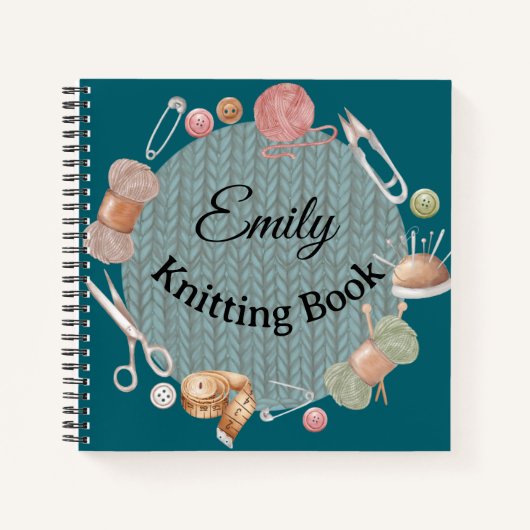 Custom Gift for Knitters, Knitting & Crochet Lover Notizblock (Vorderseite)