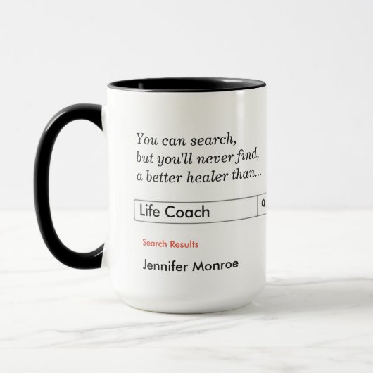 Custom Gift for Life Coach Tasse (Links)