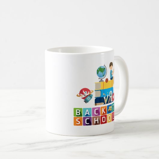 custom gift for teacher, back to school, custom  kaffeetasse (VorderseiteRechts)