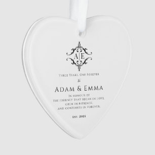 Custom Gift für New Weds Weihnachten Ornament
