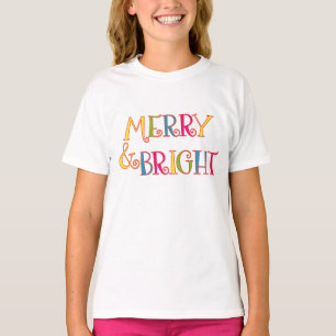Custom Gift Ideen, Weihnachten Merry & Bright Kind T-Shirt