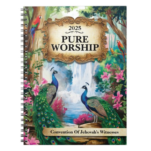 Custom Gift Pure Worship 2025 JW Spiral Notizblock (Vorderseite)